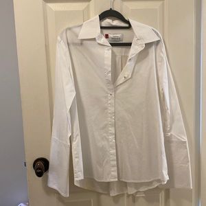Misha Nonoo White HUSBAND SHIRT Size S